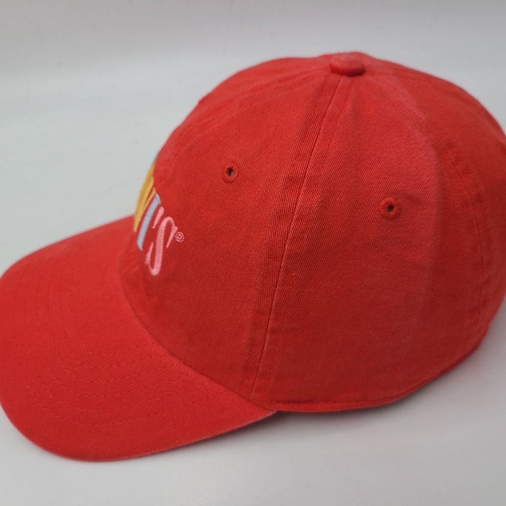 Levis Hat Snapback Red Multi-Color Embroidered Logo Casual Cotton Baseball Men - Picture 5 of 14